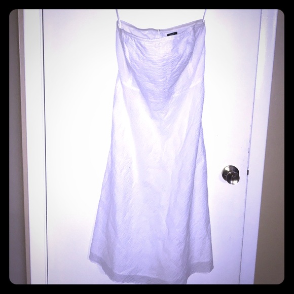 J.Crew size 8 white tube top dress never worn - Picture 1 of 5